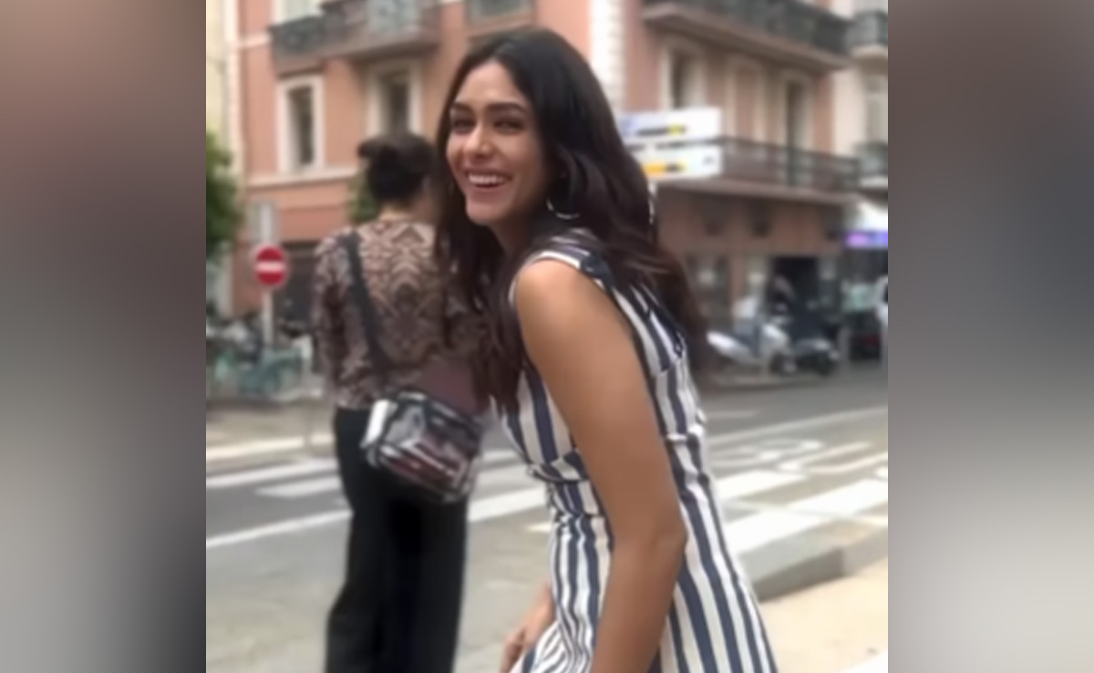 Cannes 2023: Mrunal Thakur's Display Of "Uncontrollable Happiness" Is Too Cute - Watch