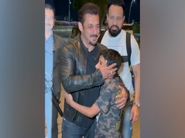 Viral: Salman Khan Hugs Young Fan At The Airport - Watch Viral: Salman Khan Hugs Young Fan At The Airport - Watch