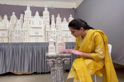 Watch: Huge 'Palace-Like' Edible Structure Made Of Vegan Icing Watch: Huge 'Palace-Like' Edible Structure Made Of Vegan Icing