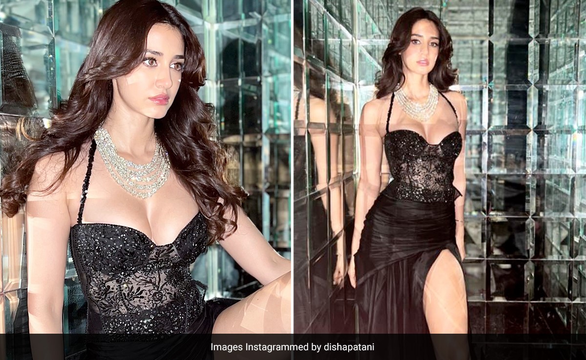 We Wish We Could Pick Between Disha Patani's Black Dress And Sparkly Diamonds