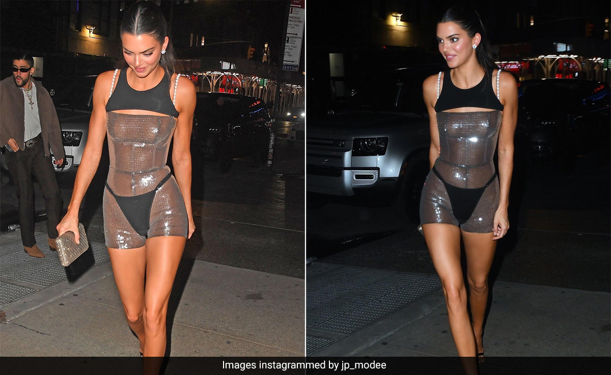 Kendall Jenner Parties Away Into The Met Gala After Hours Dressed In A Barely-There Bodysuit