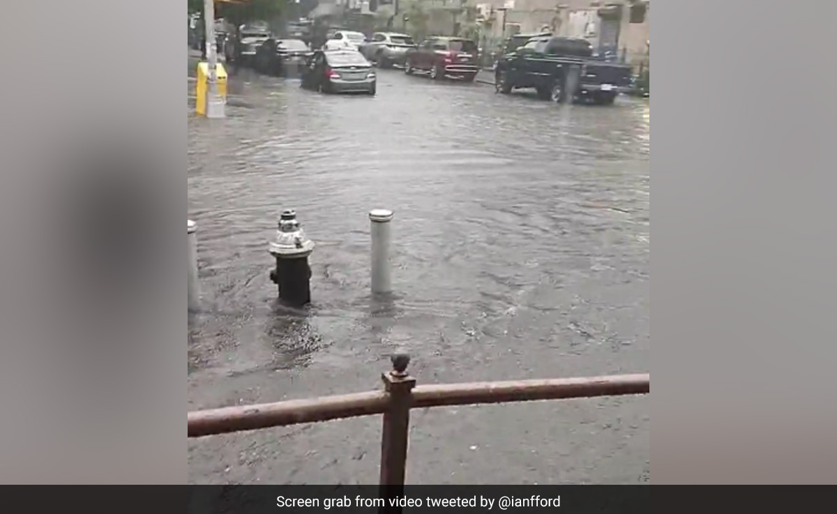 Wall Collapses, Streets Flooded As New York Receives "Month's Worth Of Rain" Over Weekend