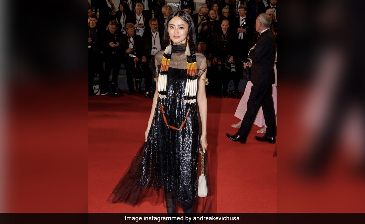 Cannes 2023: The Internet Loved Andrea Kevichusa's Red Carpet OOTD