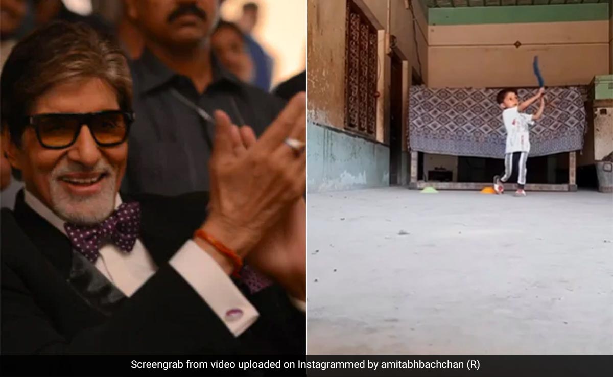 Watch: Amitabh Bachchan Loves The Batting Skills Of This Boy