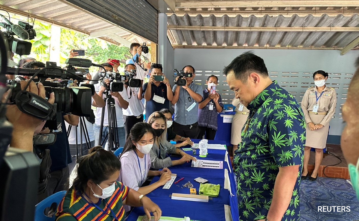 Thailand Prime Minister Candidate Casts Vote In Marijuana-Print Shirt
