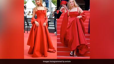 jennifer lawrence cannes red dress Jennifer Lawrence Showcases a Red Hot Look at Cannes Film Festival