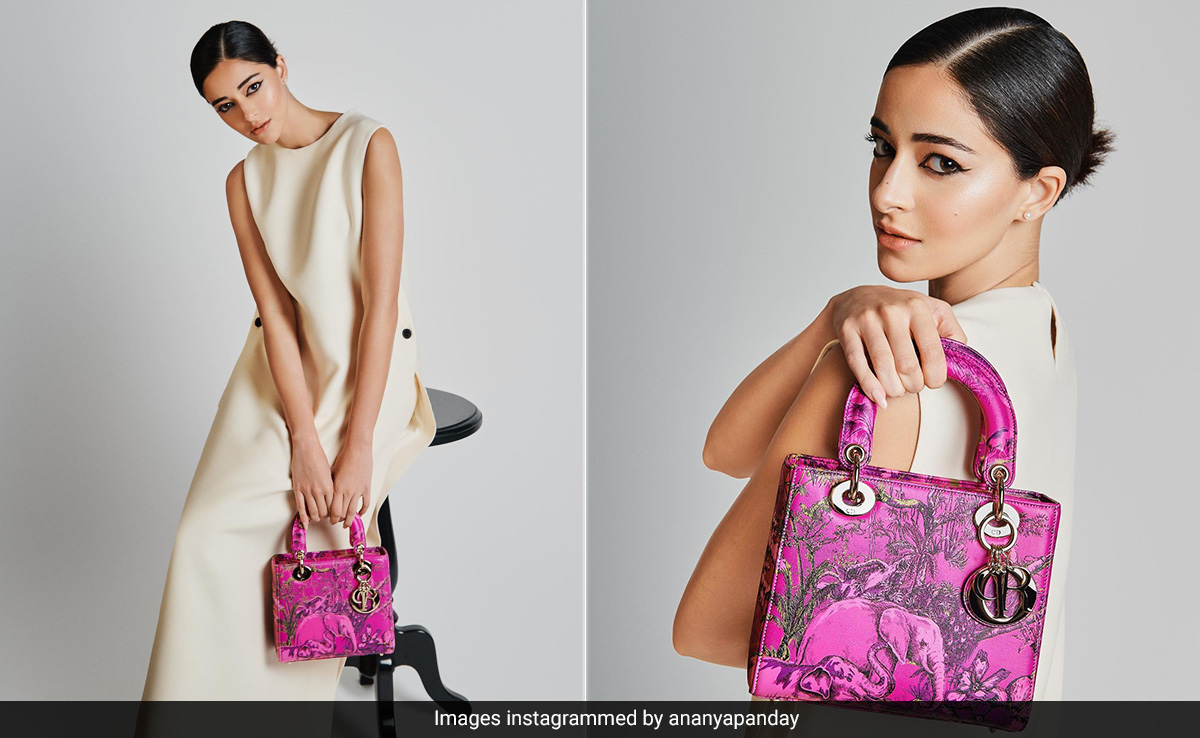 Summer Style Goes Chic When Ananya Panday Pairs Her White Dress With A Pink Dior Bag