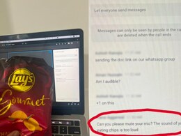 चिप्स का पैकेट देख मीटिंग अटेंड कर रही महिला भूली अपना काम, मैनेजर का मैसेज देख हुई शर्मसार चिप्स का पैकेट देख मीटिंग अटेंड कर रही महिला भूली अपना काम, मैनेजर का मैसेज देख हुई शर्मसार