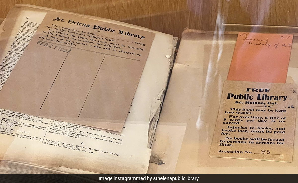 Book Returned To US Library After Nearly 100 Years