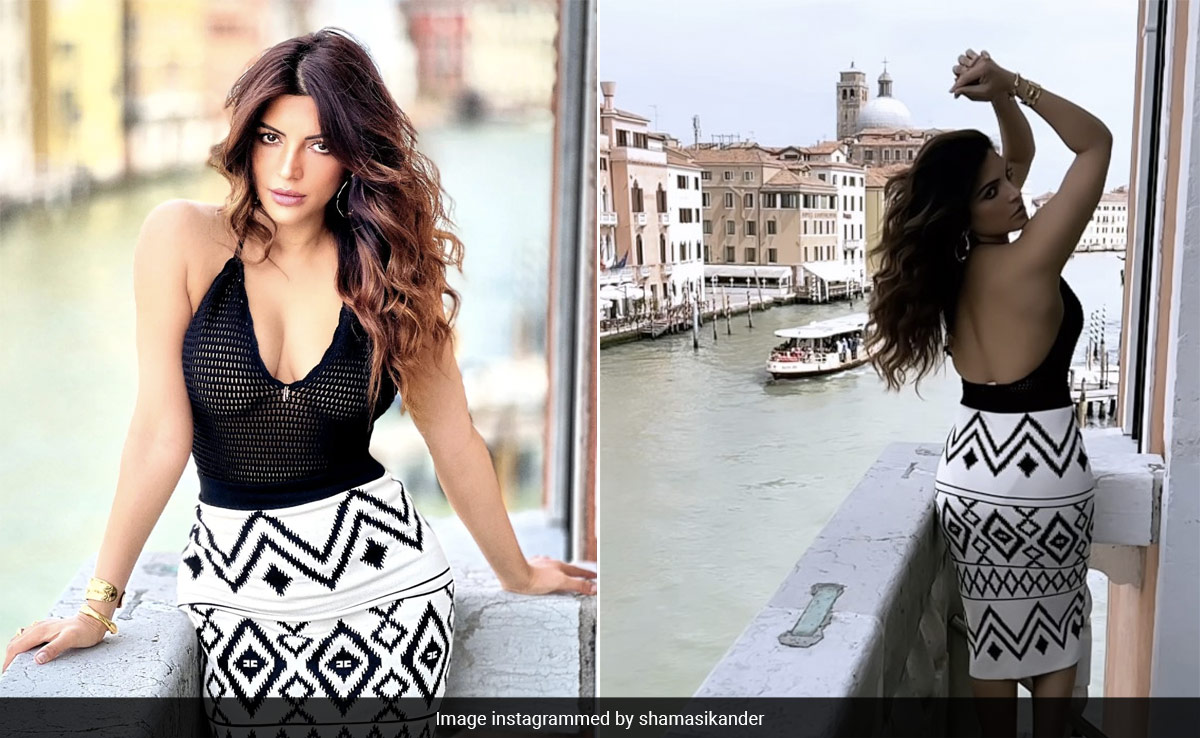 Holiday Style Doesn't Get Any Better Than Shama Sikander In A Halter Top And Bodycon Skirt