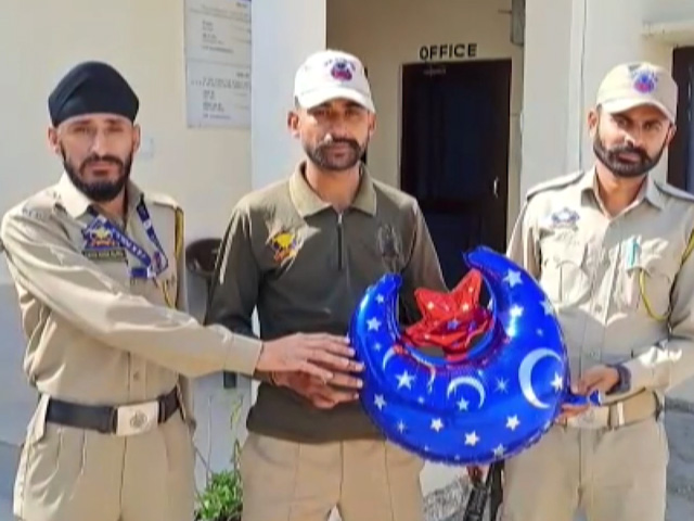 Pakistani Balloon Seized Along Border In Kashmir