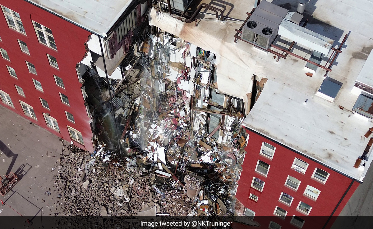 Video: Part Of 6-Storey Apartment Building Collapses In US, 7 Rescued