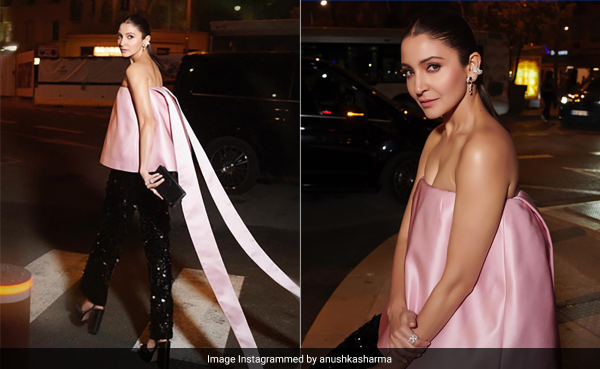 Cannes 2023: Anushka Sharma Illuminates In Peony Pink For "La Nuit" In Cannes