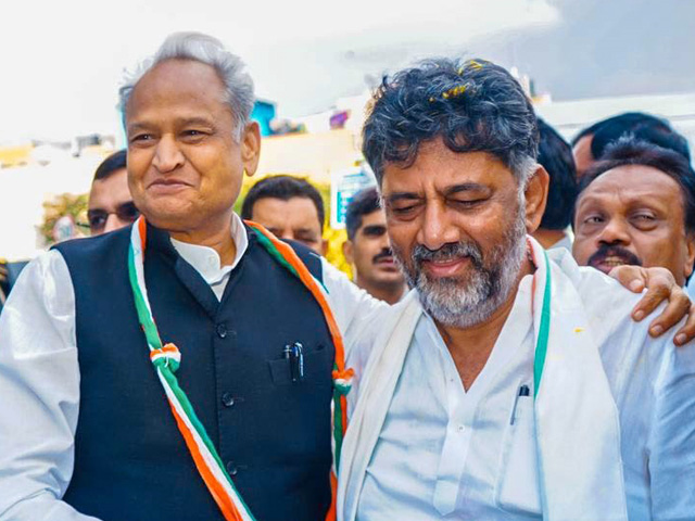 Ashok Gehlot On Campaign Trail In Karnataka