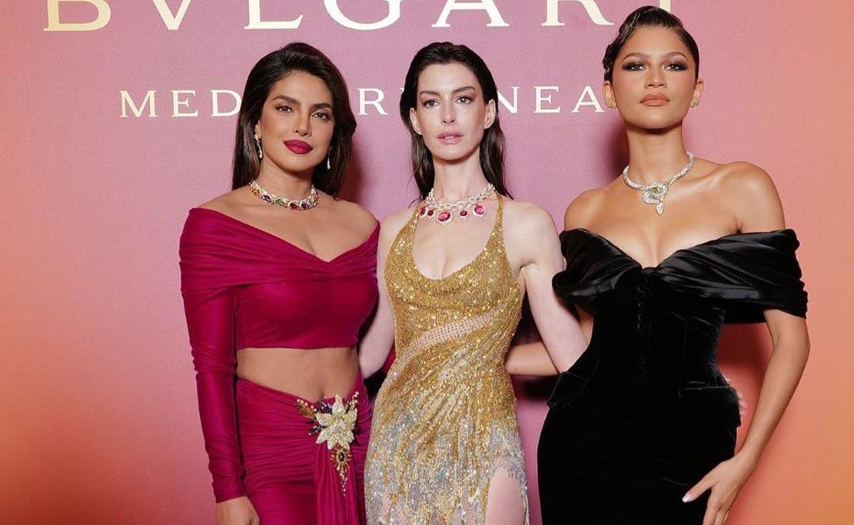Priyanka Chopra, Anne Hathaway And Zendaya Triple The Fashion Quotient At The Bulgari High Jewellery Show