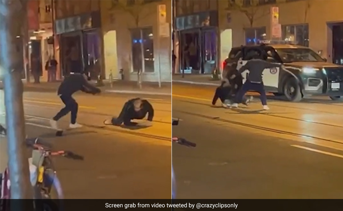 Watch: Man Uses His Pet Python As A Weapon During Street Fight In Canada