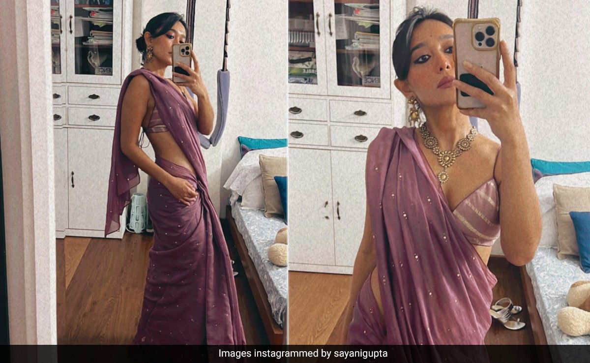 Sayani Gupta's Ethnic 'Mauves' Swirls And Twirls In A Minimalistic <i>Saree</i>