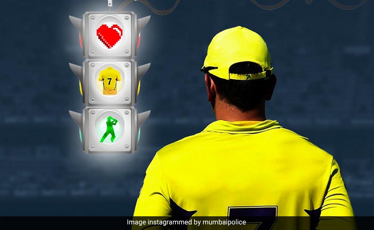 ''Champions Always Play...'': Mumbai Police's Fitting Tribute To MS Dhoni After IPL Win