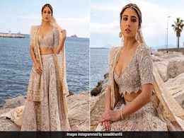 Cannes 2023: For Sara Ali Khan's Debut, One Drape Wasn't Enough On Her Abu Jani - Sandeep Khosla <i>Lehenga</i> Cannes 2023: For Sara Ali Khan's Debut, One Drape Wasn't Enough On Her Abu Jani - Sandeep Khosla <i>Lehenga</i>