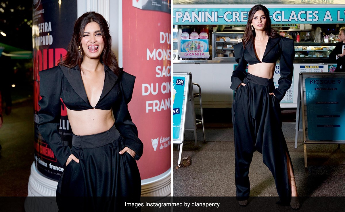 Cannes 2023: Diana Penty's Edgy Black Tux Is Serious Red Carpet Business