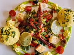 Vaboos Mango infused Burrata Salad