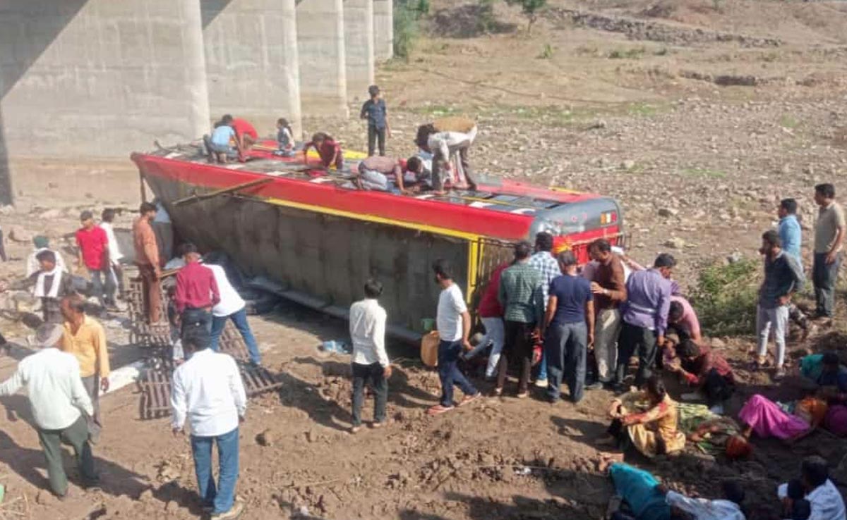 22 Dead As Bus Falls From Bridge In Madhya Pradesh
