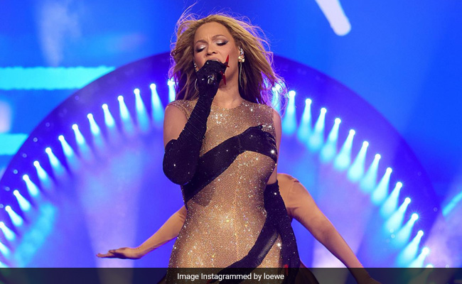 Beyonce's Bold Gold Loewe Bodysuit Is A Showstopping Attention Grabber At Her Renaissance Tour