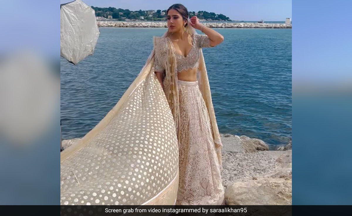 Cannes 2023: Just Smile And Wave, Sara Ali Khan. See Her BTS From Lehenga Shoot