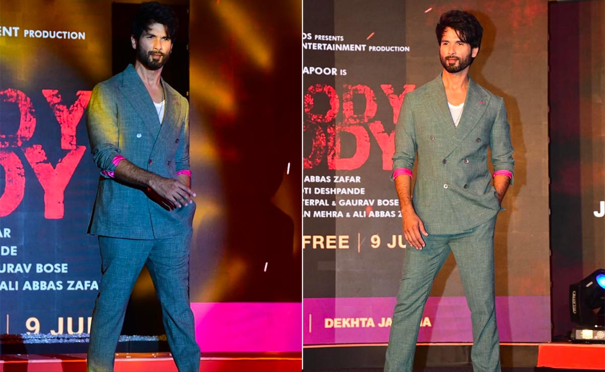 Just Shahid Kapoor Rocking A Suit At <i>Bloody Daddy</i> Trailer Launch. See Pics