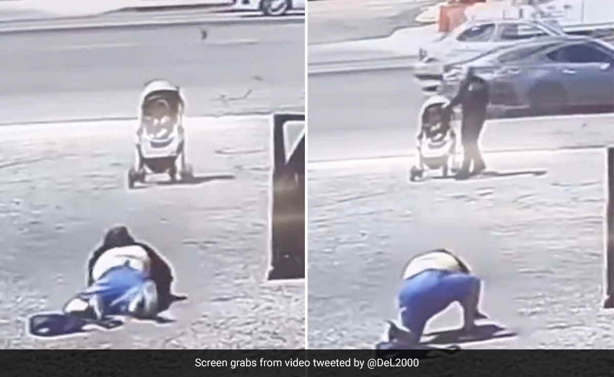 Watch: Man Saves Baby In Runaway Stroller Heading Towards Traffic
