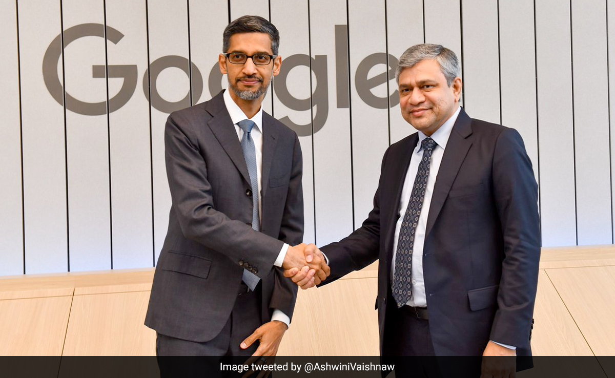 Union Minister Discusses 'Make-In-India' With Google CEO Sundar Pichai