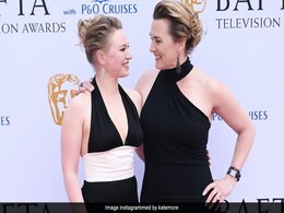 Kate Winslet Twins With Daughter Mia Threapleton In Black Ensembles On The Red Carpet Kate Winslet Twins With Daughter Mia Threapleton In Black Ensembles On The Red Carpet