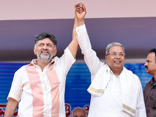 Karnataka Oath Ceremony:आठ मंत्रियों के साथ सिद्धरमैया और शिवकुमार ने शपथ ली