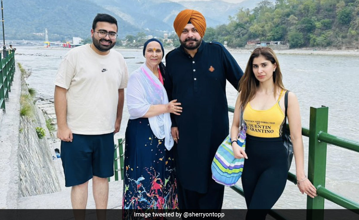 ''Fulfilling My Wife's Desire'': Navjot Sidhu Shares Pics Of His Rishikesh Trip With Family