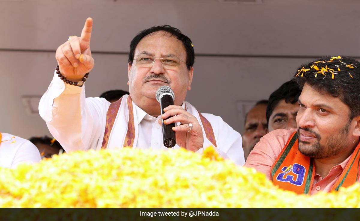 BJP Chief's "Half On Bail, Half In Jail" Jibe At Congress In Karnataka
