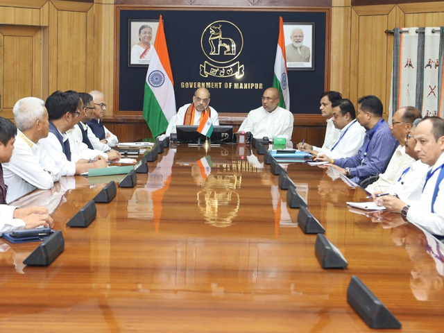 Amit Shah Lands In Manipur, Begins Series Of Meetings