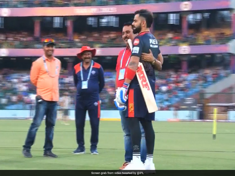 Watch: Virat Kohli Meets Childhood Coach, Shares Sweet Moment Ahead Of DC vs RCB Game