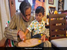 शशि थरूर ने 2 साल के बच्चे के साथ निभाई विद्यारंभ की रस्म, नन्हीं उंगलियों से लिखवाया ओम हरी श्री, ट्विटर पर शेयर की तस्वीर शशि थरूर ने 2 साल के बच्चे के साथ निभाई विद्यारंभ की रस्म, नन्हीं उंगलियों से लिखवाया ओम हरी श्री, ट्विटर पर शेयर की तस्वीर