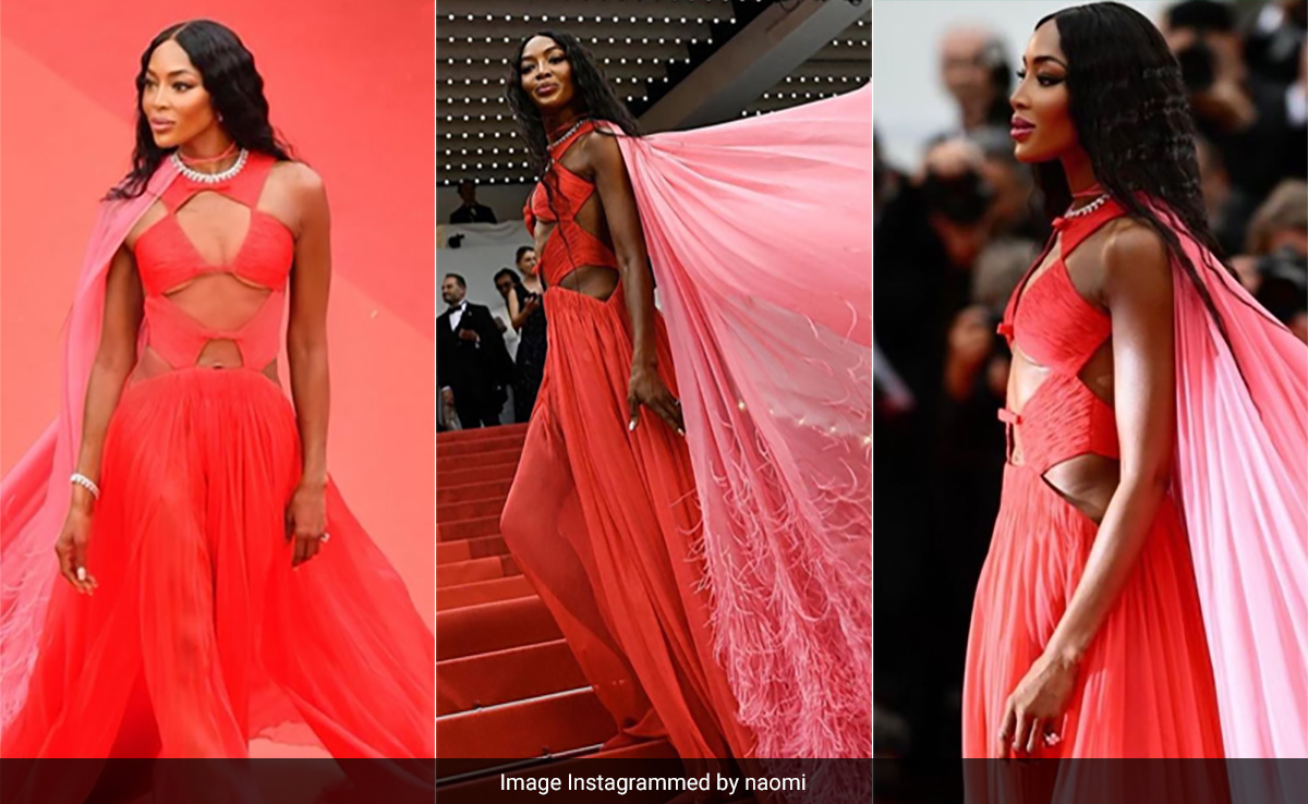 Cannes 2023: Naomi Campbell Turned Up The Heat On The Croisette In A Glam Red Cutout Valentino Gown