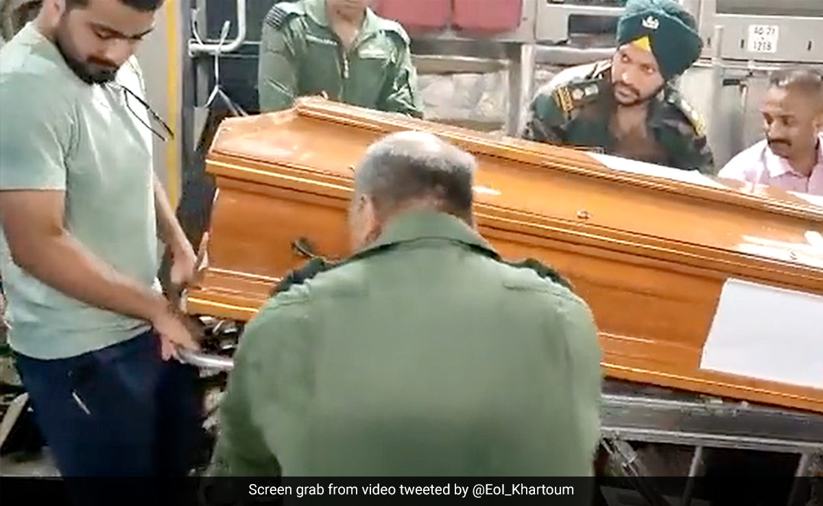 Body Of Indian National Killed In Sudan Violence Brought Back To India