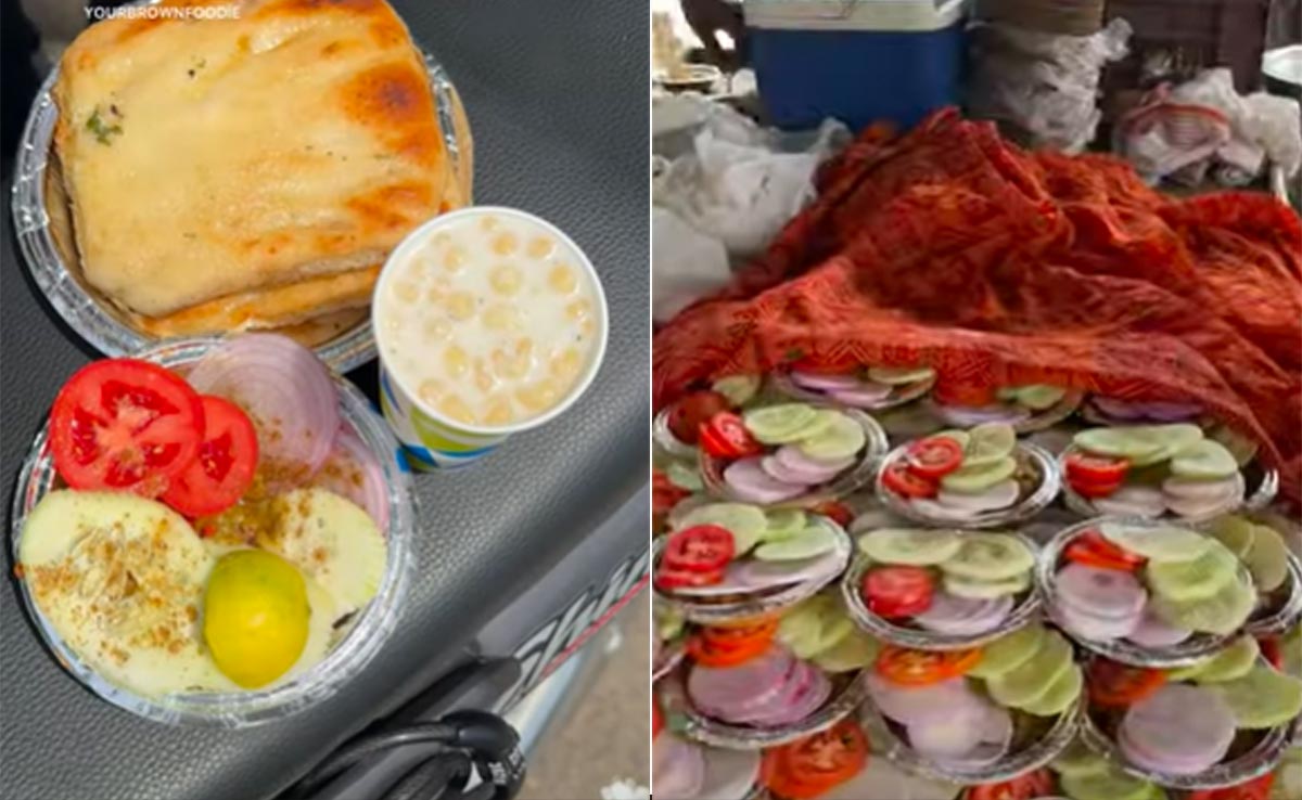 Watch: This Cart In Ghaziabad Sells Fruit Chaat Chole Kulche