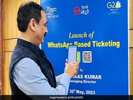 Delhi Metro Begins QR Ticketing On WhatsApp On Airport Express Line Delhi Metro Begins QR Ticketing On WhatsApp On Airport Express Line