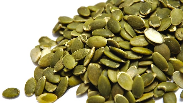 Luke Coutinho says, "Usually, a tablespoon (of pumpkin seeds) per day is enough."