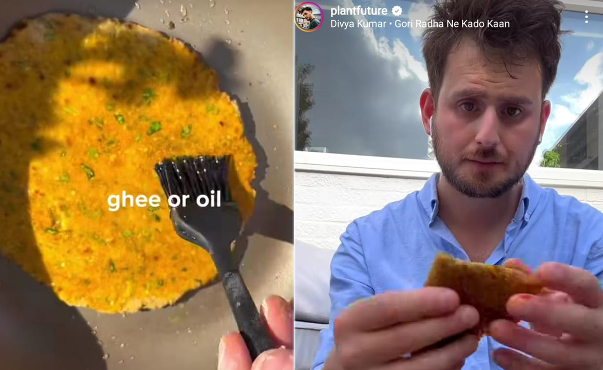 Viral Video: UK Chef Impresses Internet With His Thepla-Making Skills