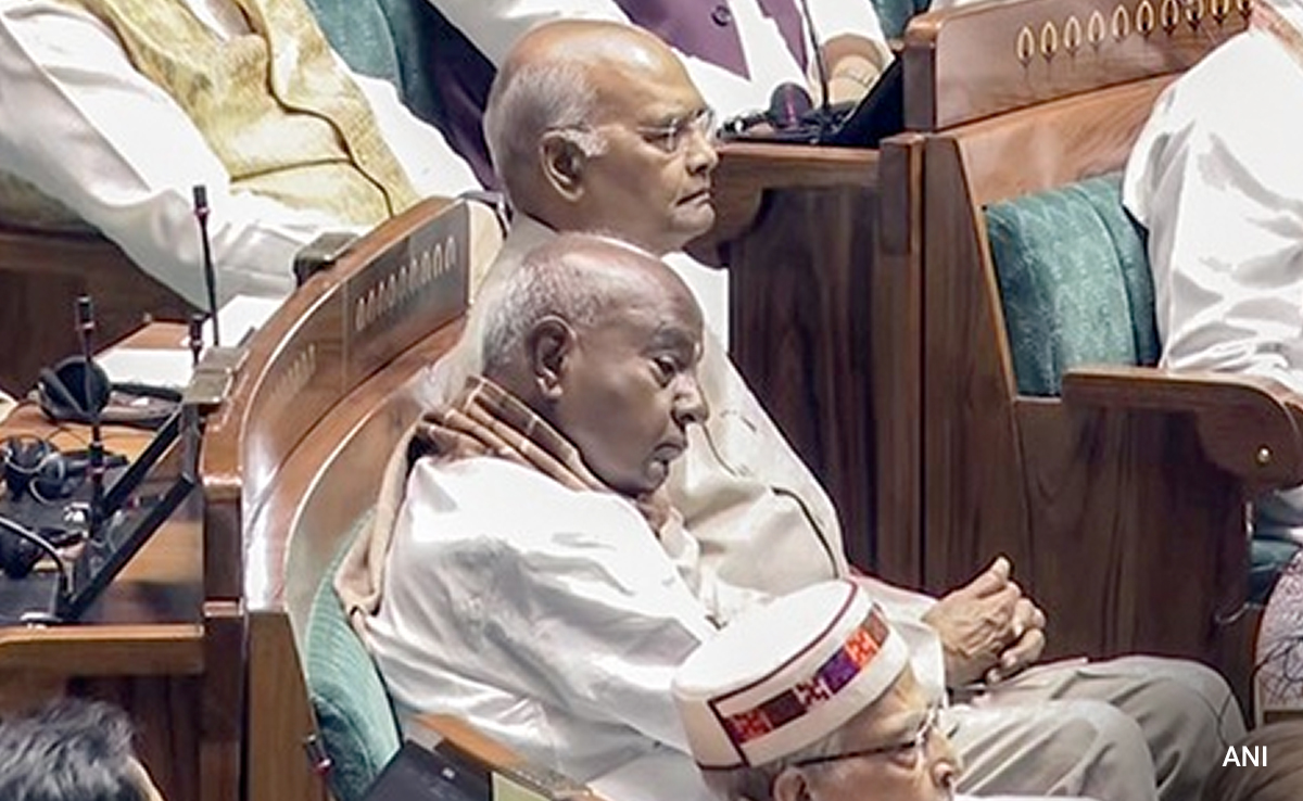 "Didn't Expect To...": HD Devegowda, 91, Attends Parliament Inauguration