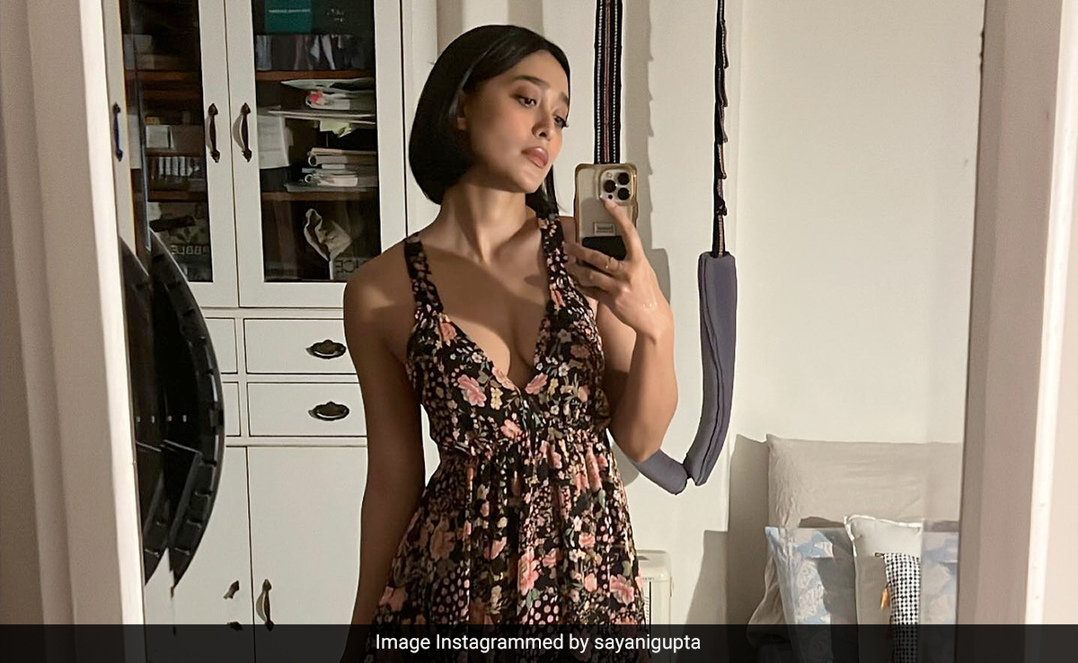 Pink Florals Have Found The Perfect Place On Sayani Gupta's Maxi Dress