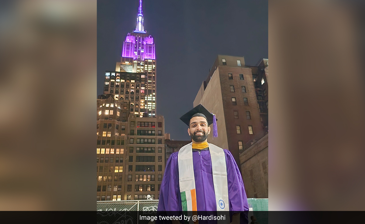 Student Flaunts Indian Flag At His Graduation In New York, Internet Reacts