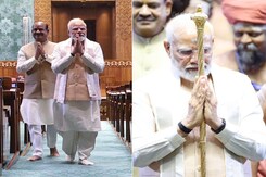 New Parliament Inaugurated With Mega 'Sengol' Ceremony New Parliament Inaugurated With Mega 'Sengol' Ceremony