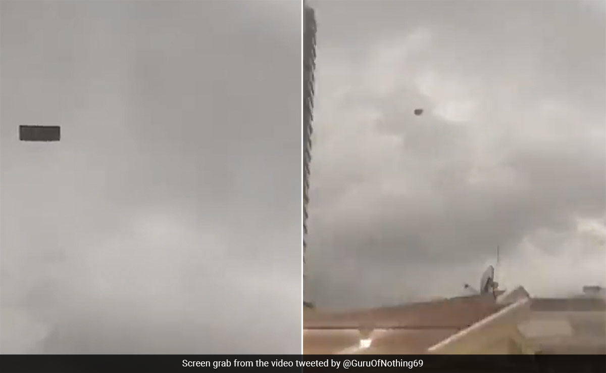 Watch: Violent Storm Causes Sofa To Fly In Sky In Turkey's Ankara