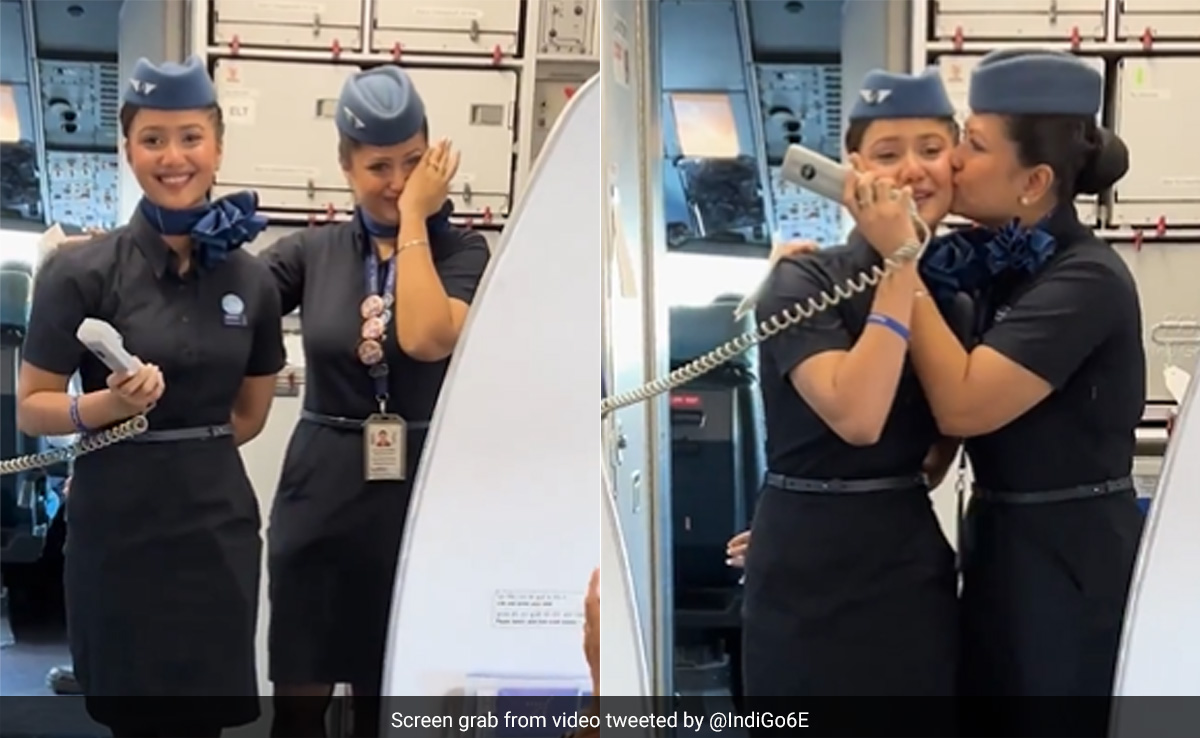 बेटी ने फ्लाइट में मां के सामने ही किया इमोशनल अनाउंसमेंट, सुनकर यात्री भी भावुक हो गए